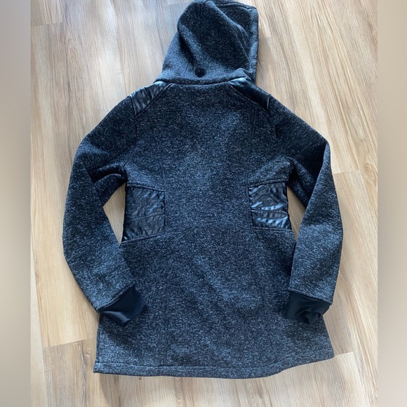 🙌🤩Canadian Premium Outdoor Gear Black & Gray Long Stylish Coat - Picture 4 of 7